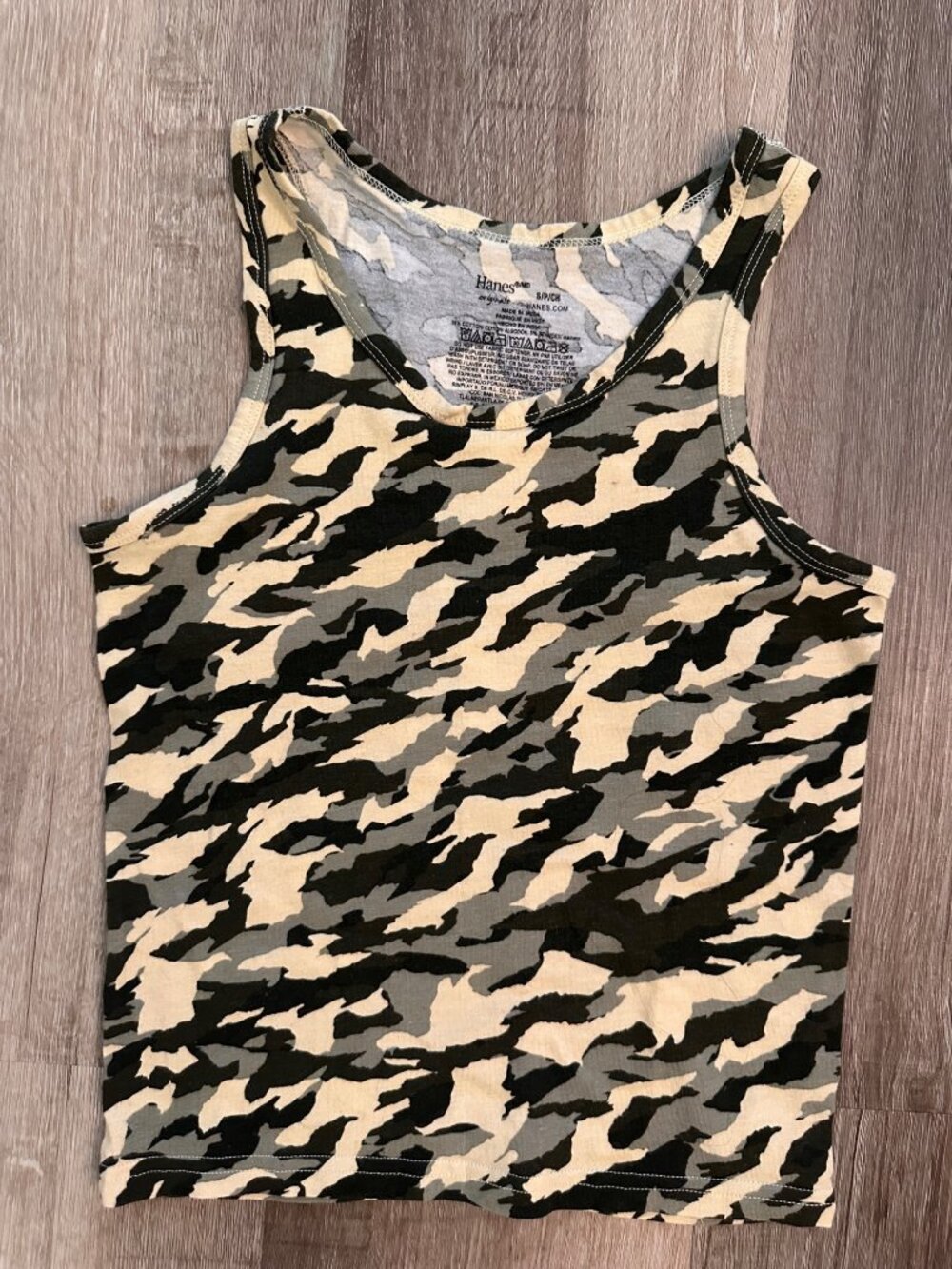 Hanes camouflage youth boy tank top size small